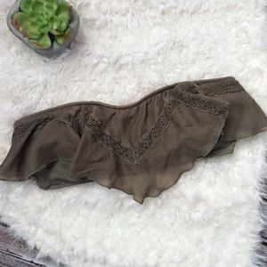 Victoria's Secret Flounce Bandeau Bikini Top